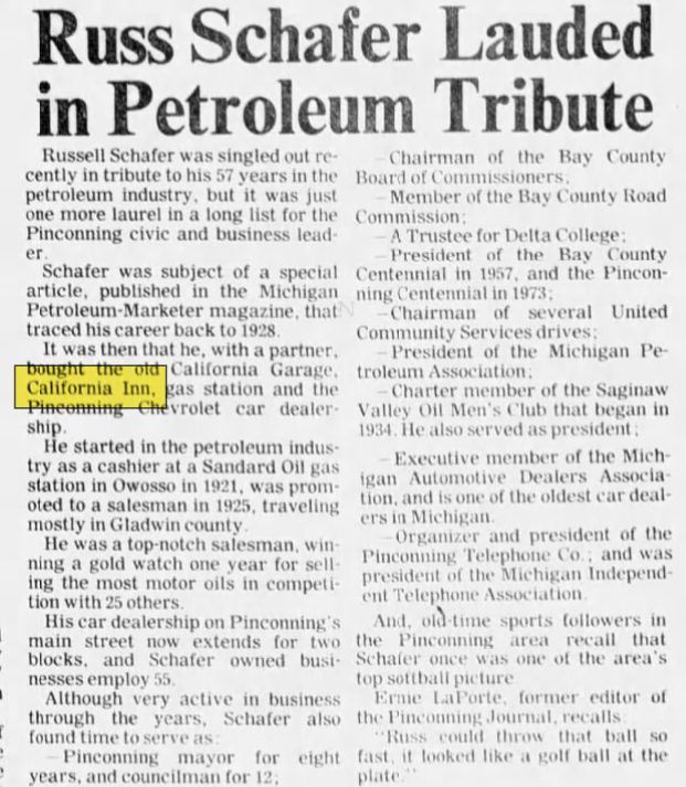 California Inn - Sep 23 1978 Article (newer photo)